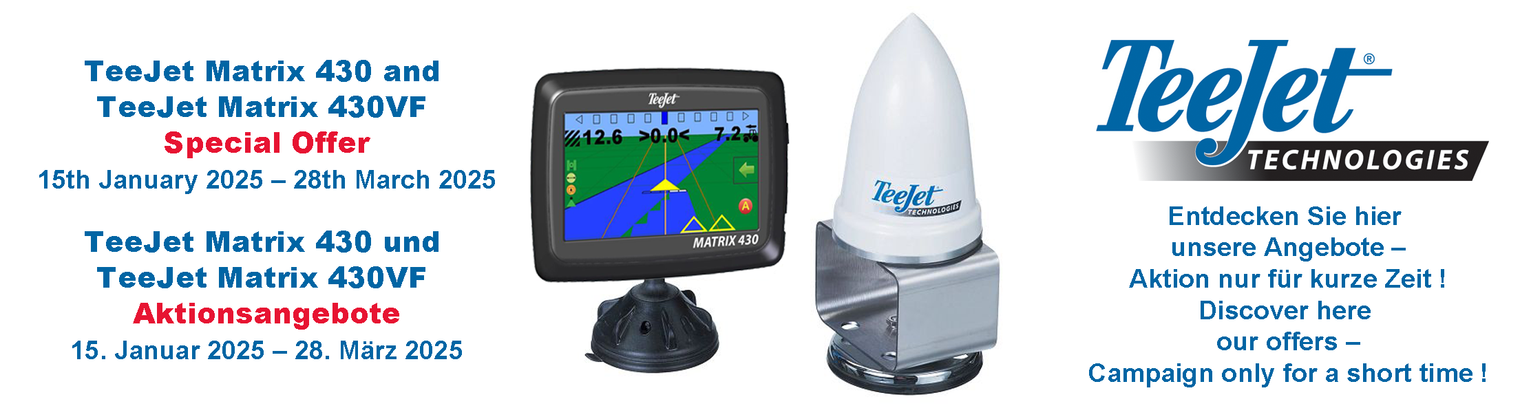 Special Offer TeeJet Matrix 430 and Matrix 430VF