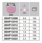 Preview: Arag ceramic nozzles HP for spray guns Size overview