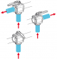 Preview: Arag Ball valve 3-way series 453 male thread - 8 bar | 120 PSI