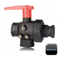 Preview: Arag 3-way Ball Valve with Camlock Adapter lifted lever