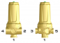 Preview: Braglia High-pressure filter in brass M145