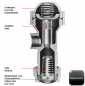 Preview: TeeJet ChemSaver 6135A brass nozzle holder cross-section