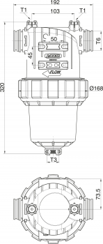 Arag Druckfilter Serie 330 mit T6-Gabelanschluss