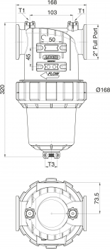 Arag pressure filter series 330 with flanged connection