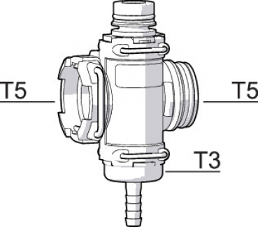 Arag manifolds with pressure relief valves 4632000300 drawing