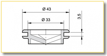 Arag Vent plug made of PVC