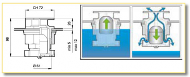 Arag Floating ball breather valve