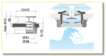 Arag Breather valve with labyrinth