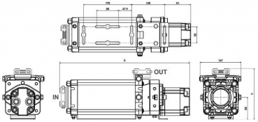 Arag multi-stage centrifugal pump MSP400 scheme