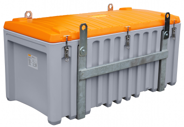 Polyethylene tool box, 750 liter, grey