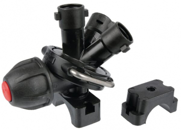 Arag 3-fold nozzle holder with diaphragm valve F130136 for Lemken U-profile boom