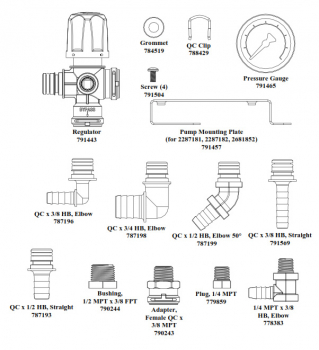 North Star spray controller 20781032 overview of the individual parts