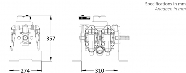 RAU piston diaphragm pump P2020 | 200 liters - 82976