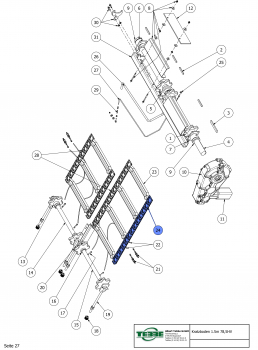 TEBBE flat link chain 78.5HF – per piece