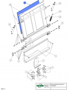 TEBBE KU plate for rear wall flap | MS140