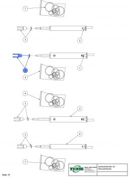 TEBBE clevis for hydraulic cylinder RWK