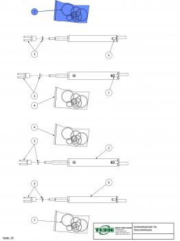 TEBBE Dichtsatz für Hydraulik Zylinder RWK 30-40