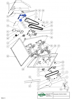 TEBBE chain tensioner complete Ø110 | single | Mod. 14