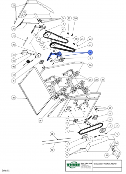 TEBBE chain tensioner complete Ø110 | Duplex | Mod. 14