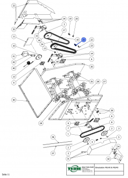 TEBBE chain lock 1” Duplex