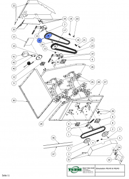 Sprocket 26 Z, 1 ¼”, Ø 50, groove 14