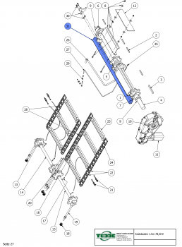 TEBBE rear frame cross member B1460