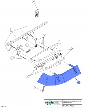 TEBBE Grenzstreuschirm Mod. 12 links