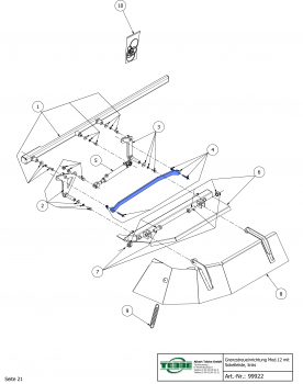 TEBBE driver rod for border spreading device