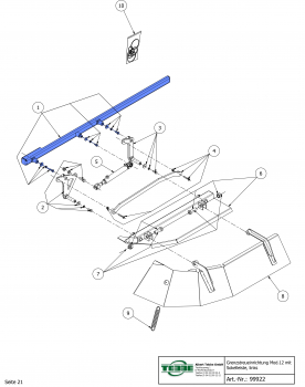 TEBBE base strip for border spreading device right