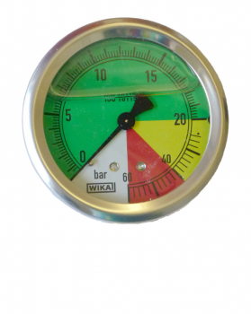 WIKA Manometer up to 60 bar connection rear