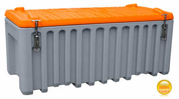 Polyethylene tool box 250 liter, grey