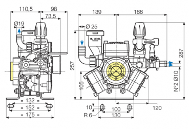 Scheme diaphragm pump