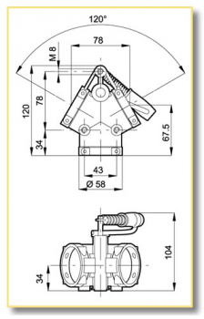 Scheme Arag flap valve 3-way