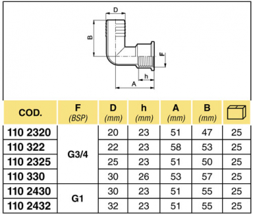 Arag Hose fitting 90° with 3/4" internal thread