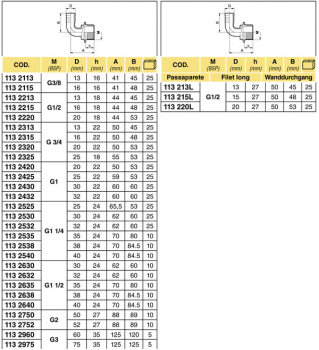 Arag Hose fitting 90° with 1 1/4" external thread