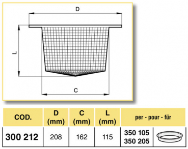 Arag Korbfilter aus Polypropylen