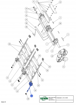 TEBBE Kettenspanner Rollbodenkette ⌀40