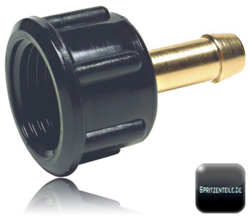 Hose connection 1/2" IG with hose 10 mm - nylon nut