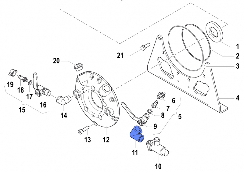 Y-Coupling for Comet Pumps APS 141-166