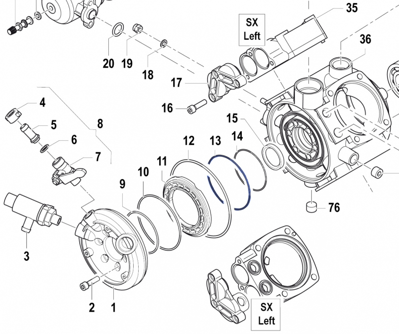 O-Ring 1210034500 for Comet Pump APS 96