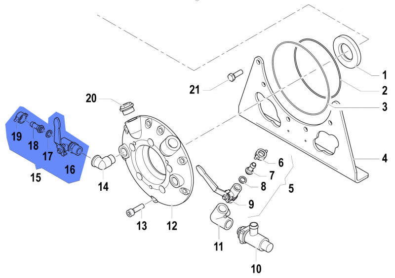 Tap 1214001700 for Comet Pumps APS 141-166