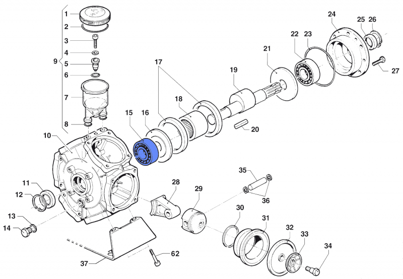 Ball Bearing 0438001200 for Comet Pump BP 241-281 K