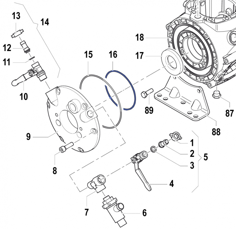 O-Ring 1210060500 für Comet Pumpen APS 101-121