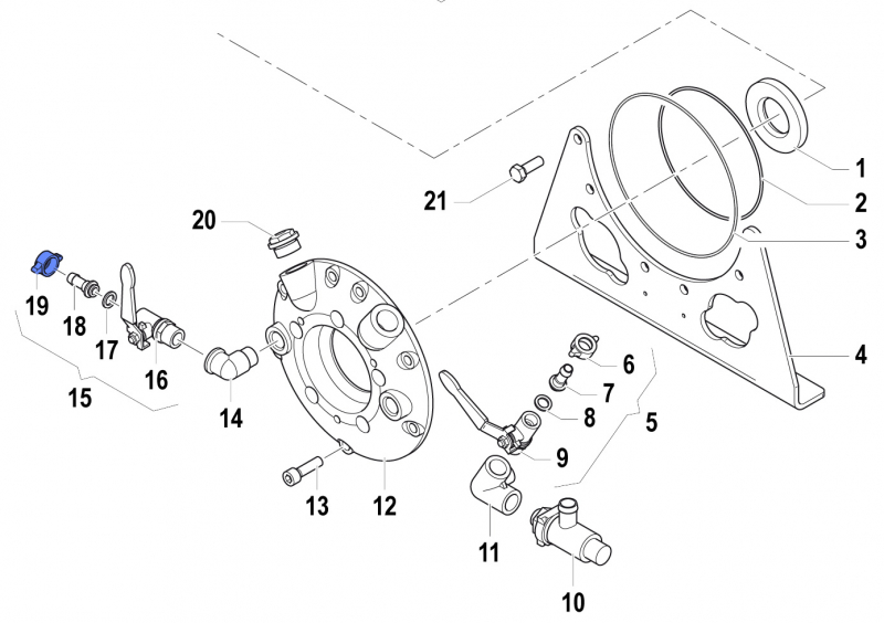 Wing Nut 1200003800 for Comet Pumps APS 141-166