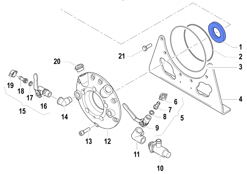 Oil Seal 0019008700 for Comet Pumps APS 141-166