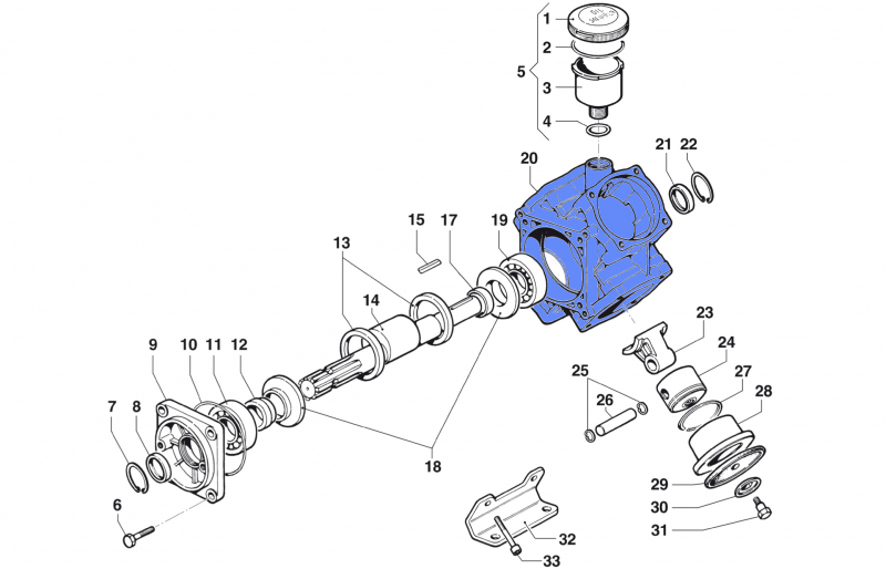 Pump Crankcase 0403011800 for Comet BP 151-171 K