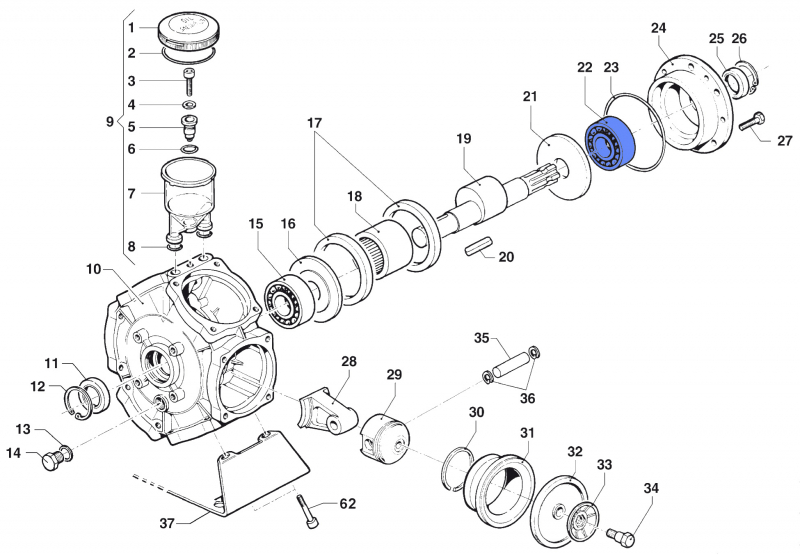 Ball Bearing 0438001200 for Comet Pump BP 241-281 K