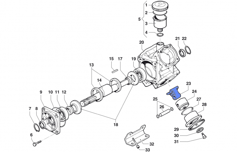 Connecting Rod Assembly 0205003800 for Comet BP 151-171 K