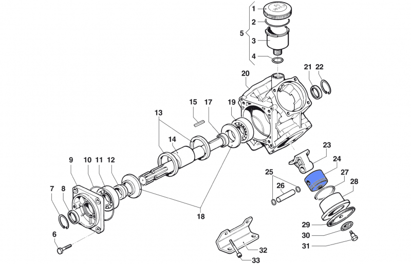 Kolben 2409009600 für Comet Pumpe BP 151 K