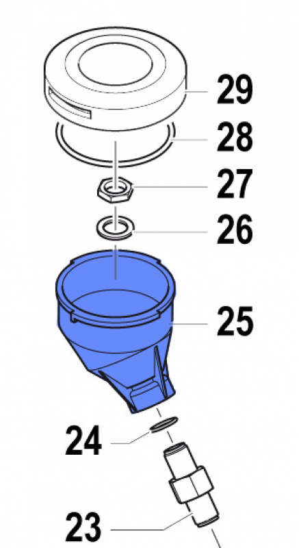 Volumetric Compensator 0421002200 for Comet Pumps APS 141-166